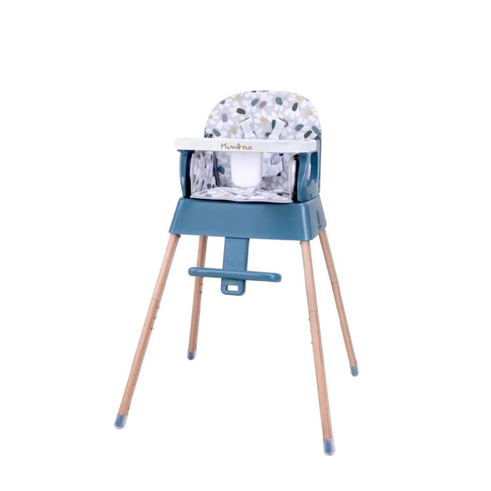 เก้าอี้ทานข้าว 5IN1 HIGH CHAIR MINANA สีฟ้า